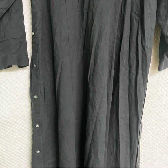 J. Jill Womens Dress Gray Linen Blend Side Buttons with Slits Sz Large Tall NWT - Picture 11 of 13